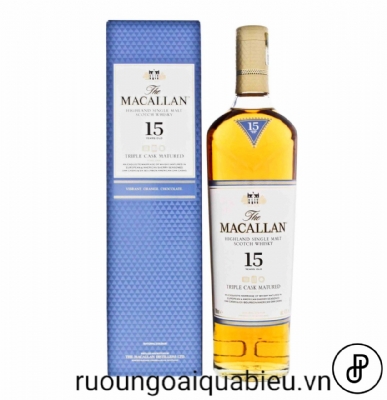 Rượu Macallan 15 năm Triple Cask 