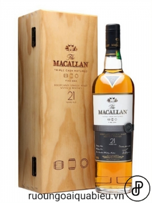 Rượu Macallan 21 Năm Hộp Gỗ 