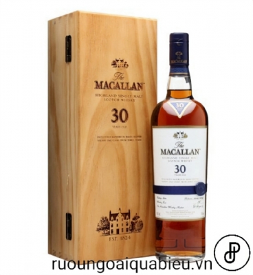 Rượu Macallan 30 Năm Hộp gỗ 