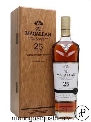 Rượu Macallan 25 Năm Hộp gỗ 